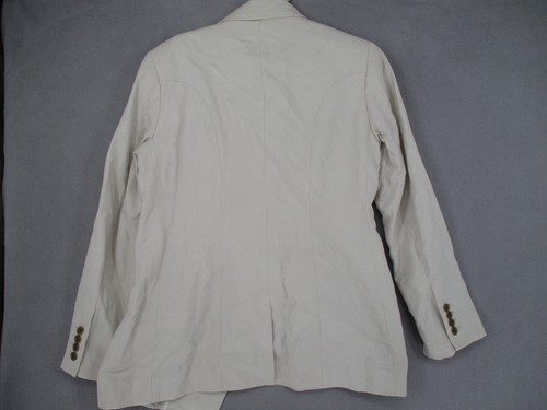 Commonry Blazer Womens 10 Beige Linen Double Breasted Office Career Formal Coat - Picture 11 of 21