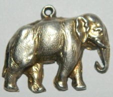 pretty vintage crab hallmark silver elephant pendant