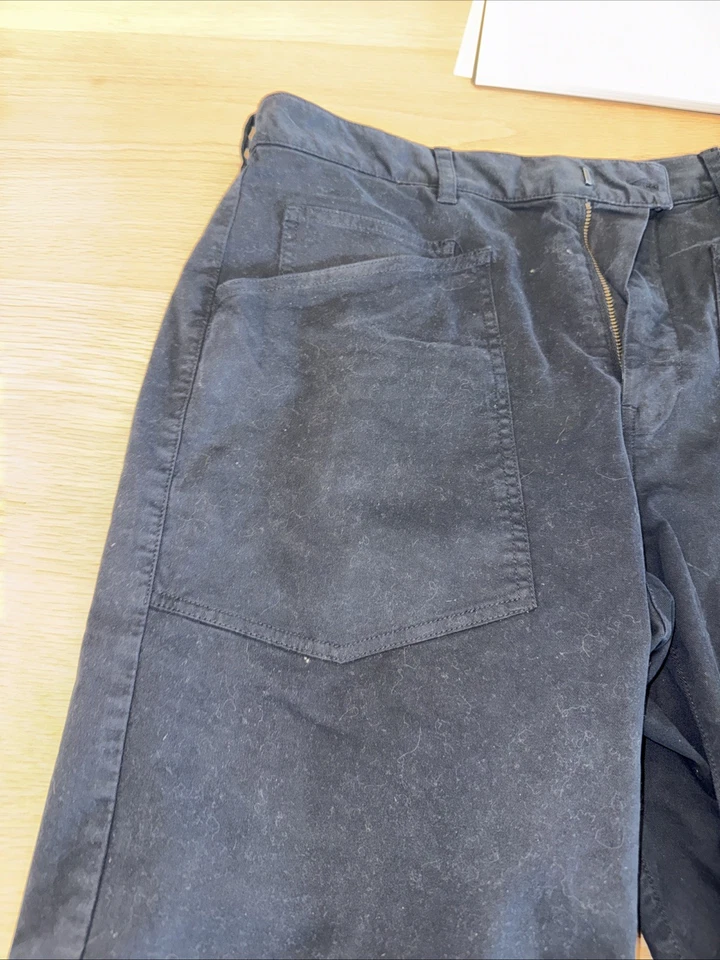 Брюки Nili Lotan Shon темно-синие; размер 4 - Изображение 3 из 4