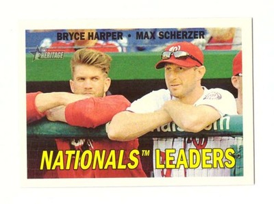 2016 Topps Heritage Combo Cards - WASHINGTON NATIONALS Team set