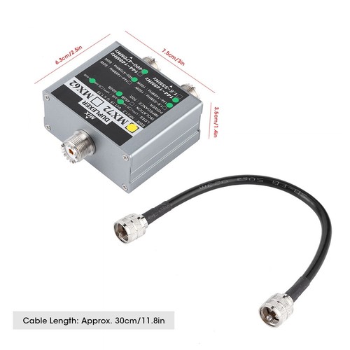 Duplekser antenowy MX72 VHF UHF duplekser 144 do 148 MHz / 400 do 470 MHz - Zdjęcie 4 z 13