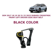 2017 18 19 20 21 22 2023 Subaru Crosstrek left side seat belt BLACK