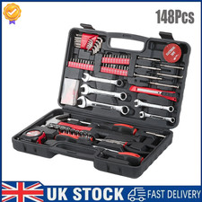 Portable 148pcs Tool Box Set DIY Kit Set with Case, Home Repair Maintenance Tool