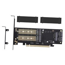 3 in 1 M.2 and mSATA SSD Adapter Card for NVME to PCIE, SATA III, and mSATA