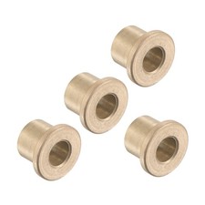 4pcs Flange Sleeve Bearings - [10mm x 16mm x 16mm] Sintered Bronze -Lubricati...