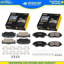 Front Rear Ceramic Brake Pads Kit For Toyota Camry KTC-100599
