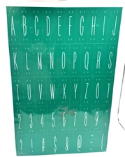 Chalk Couture Transfer Stencil "Handwritten Font" Size C 12"x18" NEW