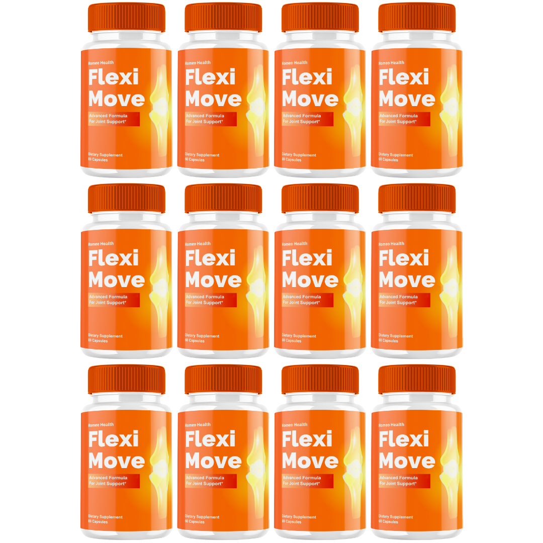 Flexi Move Joint Supplement Capsules, Official FlexiMove Pills (12 Bottle)