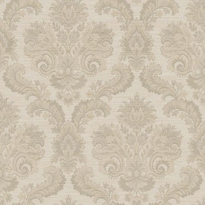 35947-Ornamenta Damask Beige Galerie Wallpaper