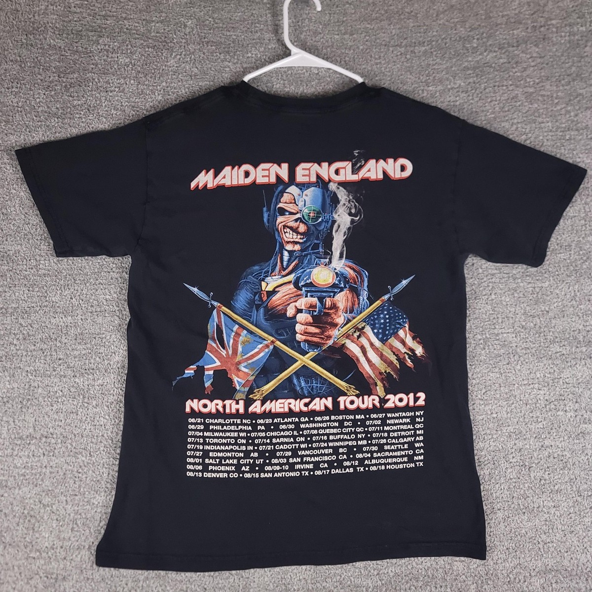 Iron Maiden Shirt Mens Medium Black Maiden England North American 