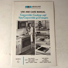 Jenn-Air Use And Care Guide Ranges 4800 And 2300 Series Models Use & Care Manual