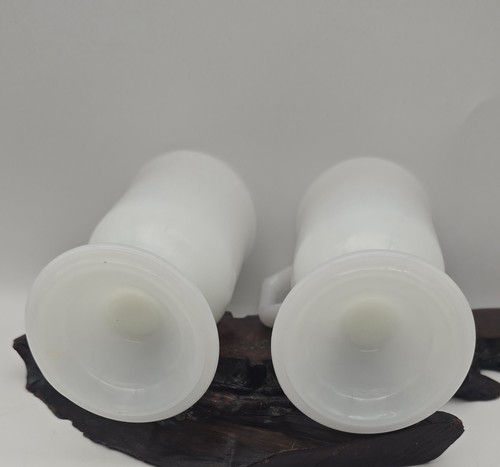 2~ St Louis Cardinals Milk Glass Drink Cups Footed Mugs Vintage Baseball Fan - Picture 12 of 12