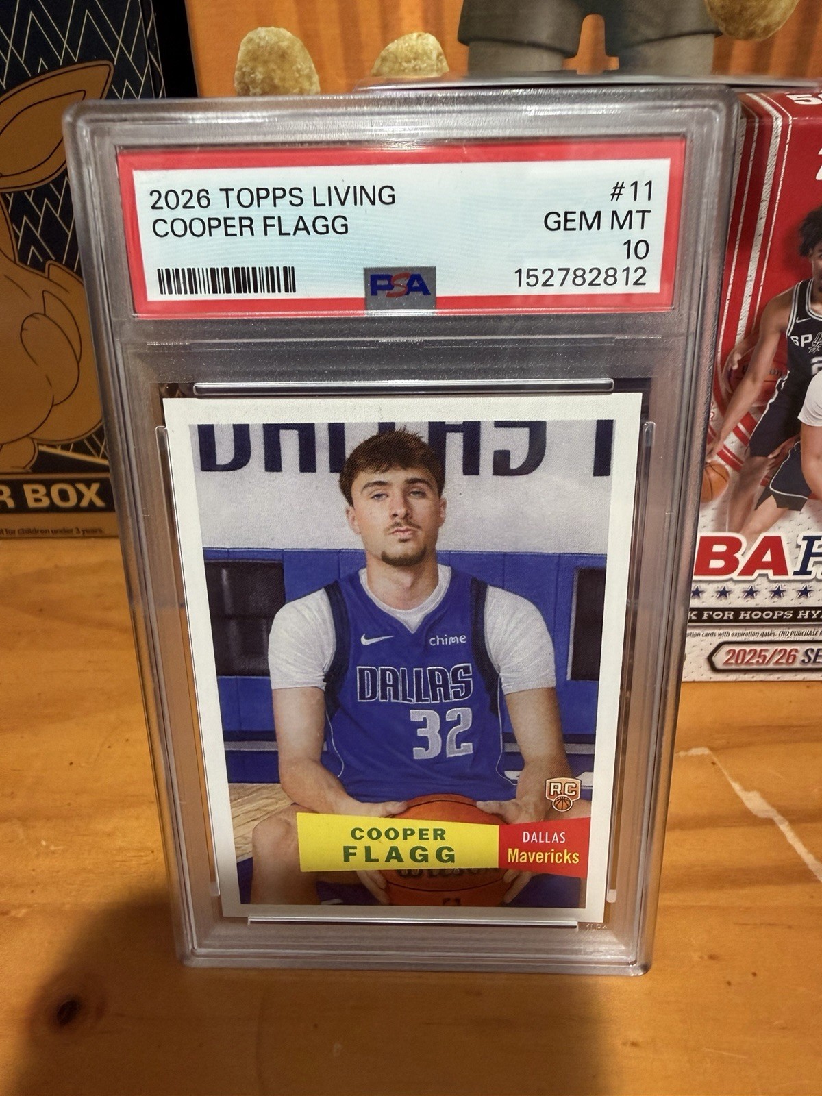 Topps 2026 Living Cooper Flagg Rookie #11 Dallas Mavericks PSA 10 Gem Mint