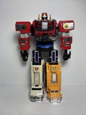 BANDAI Power Rangers Lightspeed Rescue GoGoFive Megazord RARE Great Shape