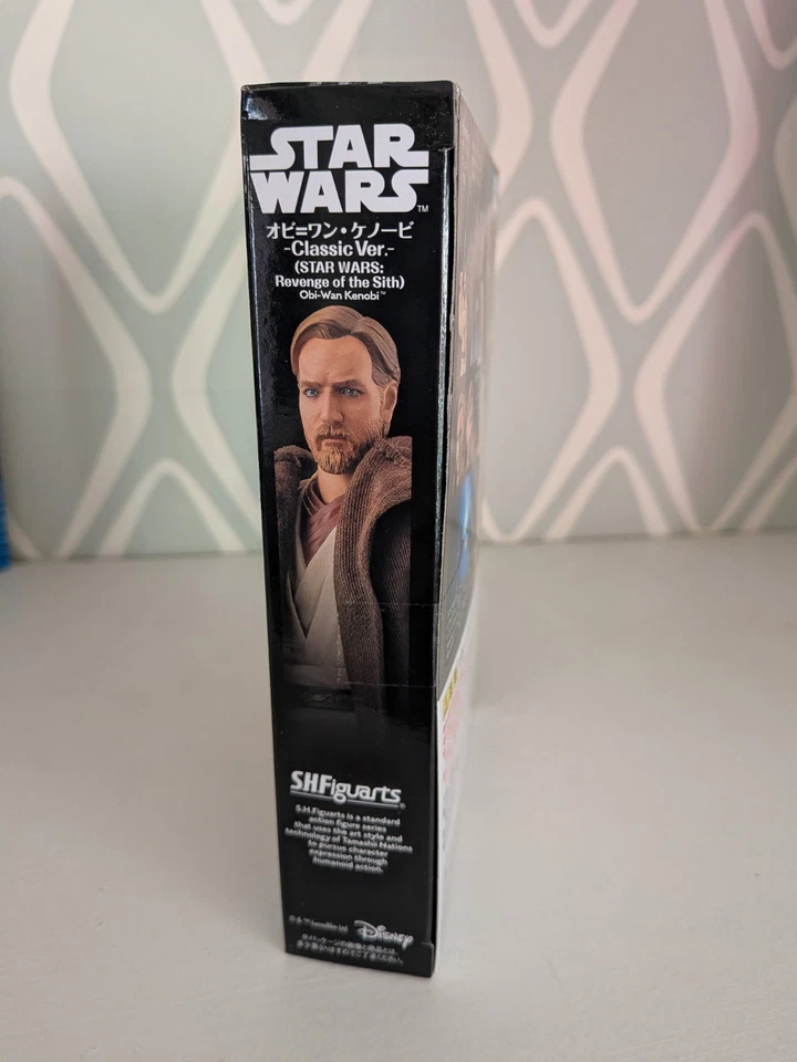 S.H.Figuarts Obi-Wan Kenobi Classic Ver. Star Wars Episódio 3 Bandai Japão Novo - Imagem 3 de 4