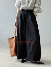 Japanese Women's High-waisted Wide-leg Pants Trousers Casual Ladies Baggy