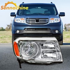Right Side Chrome Headlight Headlamp Halogen Assy For 2012-2015 Honda Pilot Right Side Chrome Headlight Headlamp Halogen Assy For 2012-2015 Honda Pilot