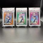 2024 Prizm Drake Maye RC Green Wave/Pink Wave/Disco Prizm  PSA 9 MVP. 3 CARD