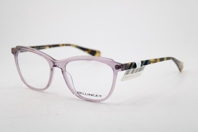 NEW BELLINGER DENMARK LEGACY-3111 C.421 PURPLE HAVANA AUTHENTIC EYEGLASSES 49-17