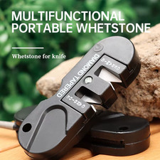 4 in 1 Portable Whetstone Sharpener Tungsten Carbide for Camp UK