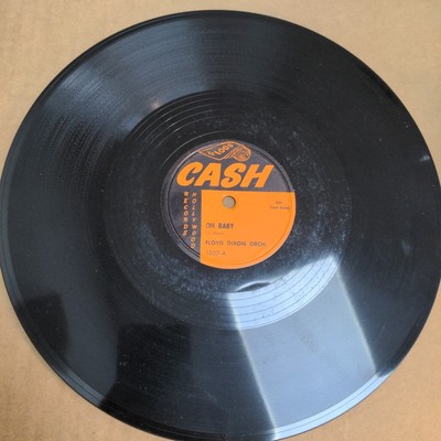 Floyd Dixon Orch. R&B 78 Single 78 RPM Vinyl Oh Baby / NEVER CAN TELL