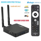 UGOOS AM9 PRO TV Box Android 14 S905X5-J 4G 64G WiFi 1000M AV1 H.265 4K HDR Box