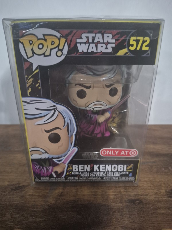 Ben Kenobi Funko Pop #572 Target Exclusive Star Wars in Pop Protector