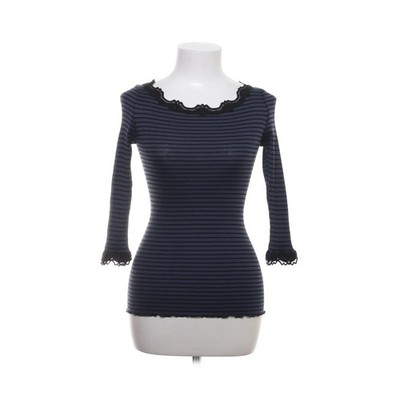Rosemunde, Langarmshirt, Größe: S, Blau/Schwarz, Baumwolle/Seide, Streifen #Lpi