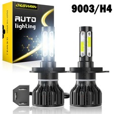For Smart Fortwo 2016-2018 2pcs 9003 H4 6000K LED Headlight Hi Lo Beam Bulbs
