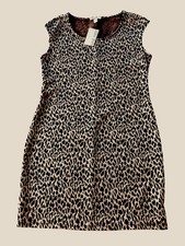 Nine West Animal Print Tan Black Dress NEW with Tag Women’s Size Medium