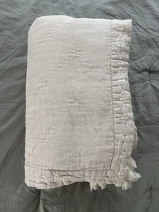 John Robshaw Textiles Hand Stitched Queen Bedding Coverlet Quilt