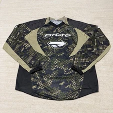 Vintage Proto Paintball Camo Jersey Padded Men's XL Brown Green Tan Camouflage
