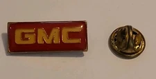 Vintage Enamel GMC Pin General Motor Company Tie Tax Red