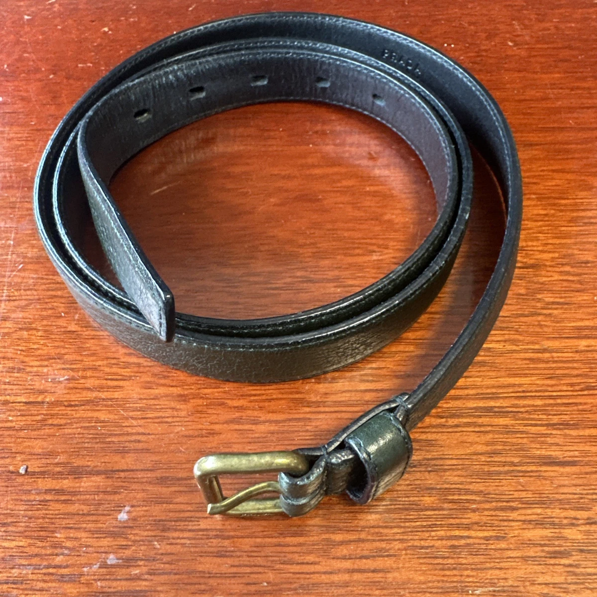 Prada Black Patent Leather Bow Thin Belt Gold Buckle Made in Italy Size 80/32 Prada Vintage Belt - Etsy Hong Kong main image 4