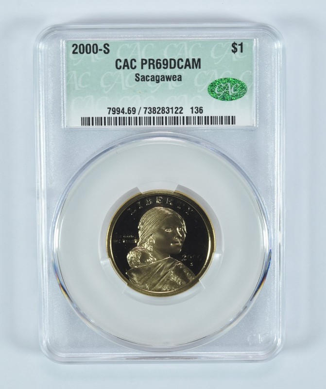 2000-S Sacagawea $1 PR69 DCAM CAC CACg *1674
