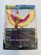 MTG - Birds of Paradise Anime Borderless - Ravnica Remastered