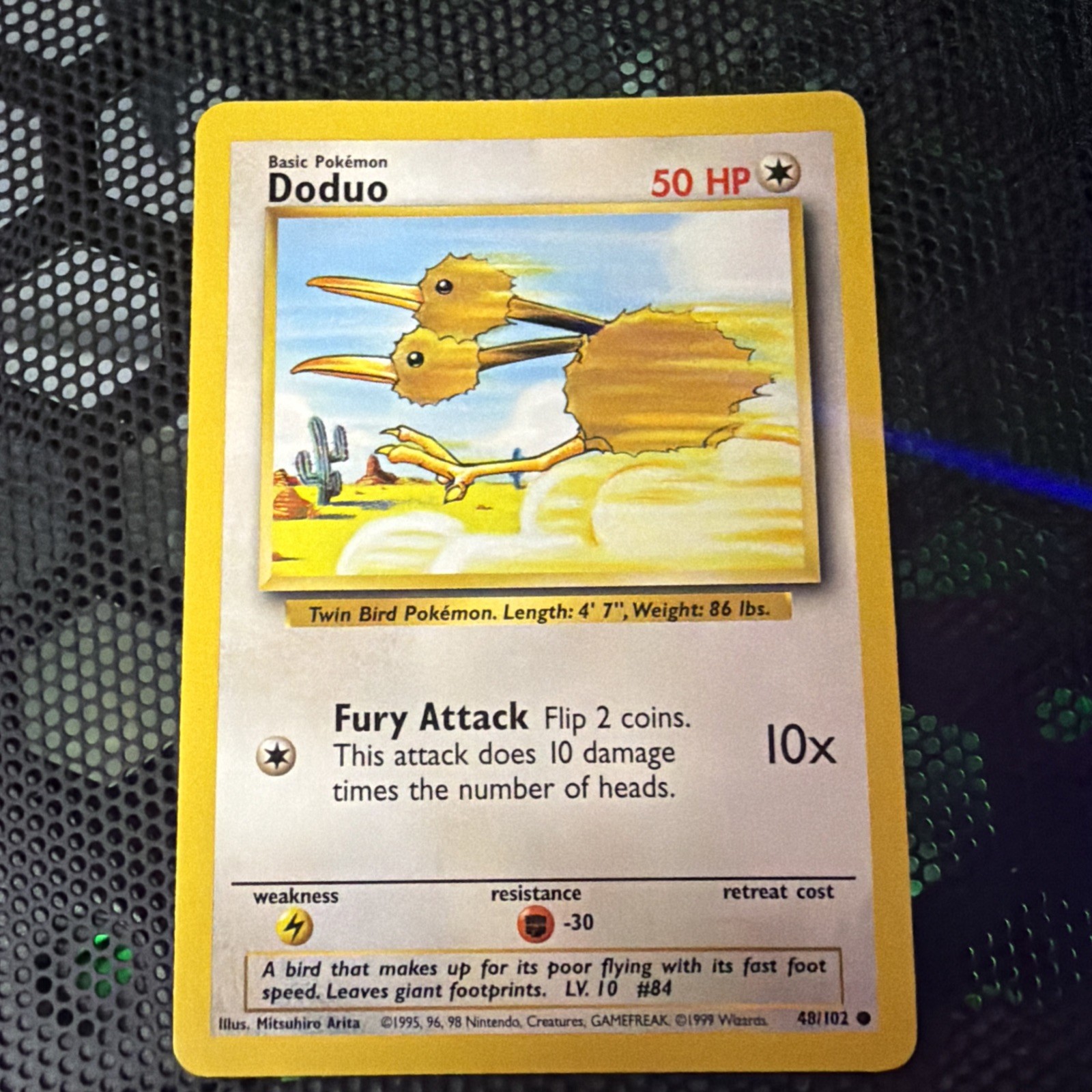 DODUO - Base Set - 48/102 - Common - Pokemon Card - Unlimited Edition D13