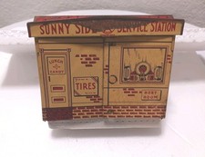MARX Sunny Side Service Station, Tin Litho 1930s Parts: orig. Building