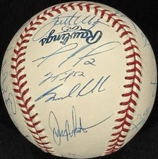 2000s Minnesota Twins Signed Roml Baseball Early David Ortiz Tori Hunter Gtp