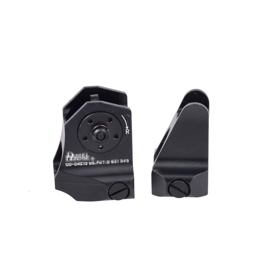Tactical Flip-up Low Profile Metal Sight Folding Iron Sights Front and Rear Set