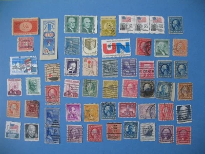 USA Etats Unis - Perfin Perforés Lot de 56 Timbres à voir - Photo 1/2