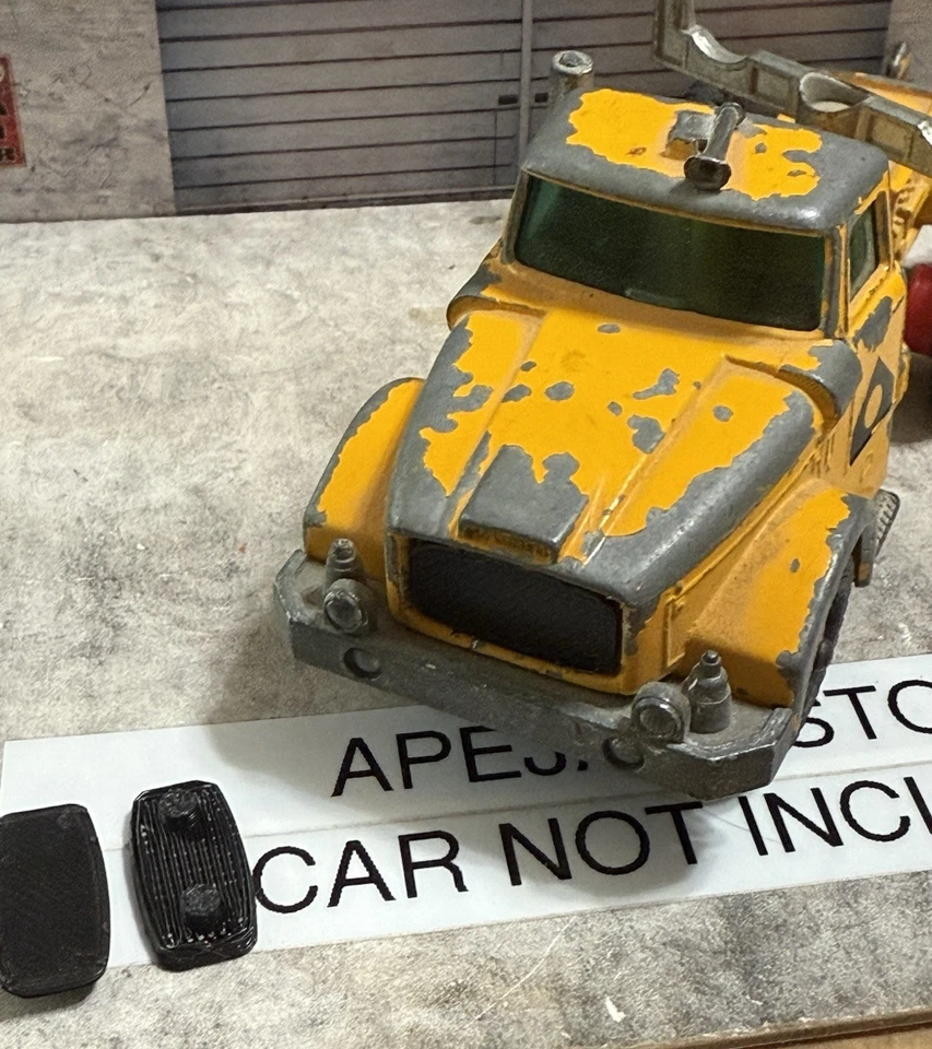 2 new black grille inserts for Matchbox Lesney Truck King Size K-19 , K-10, K-19 - Image 3 of 3