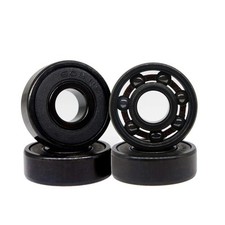 High Speed 608RS Hybrid Black Ceramic Bearings for Longboard, Inline Skates, ...