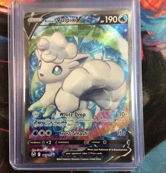 Alolan Vulpix V (Full Art) 173/195 Silver Tempest