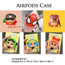 Airpods Case for Airpods Pro 3 / Pro 2 / Pro / Gen 4 / Gen 3 Case Cover Cartoon