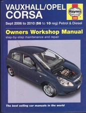 Vauxhall Corsa1.01.21.4sxilifeclubdesign1.3 Cdtihaynes Manual 2006-2010 Vauxhall Corsa1.01.21.4sxilifeclubdesign1.3 Cdtihaynes Manual 2006-2010