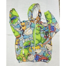 Members Only X Nickelodeon Windbreaker Jacket Men's Sz L Cartoons Rugrats