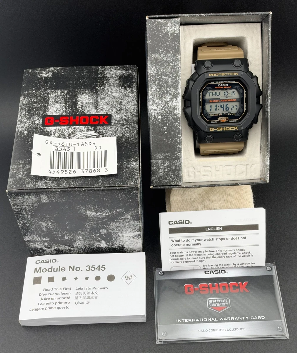 Casio G-SHOCK GX-56TU-1A5 'King' 55 mm 'Two Tone Utility' Solar - Juego completo - Nuevo de Lote Antiguo
