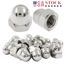 10PCS M8-1.25mm Acorn Cap Nuts Stainless Steel, Hex Cap Dome Head