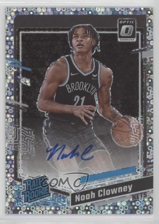 2023 Panini Donruss Optic Fast Break Holo Prizm Noah Clowney #257 Rookie Auto RC